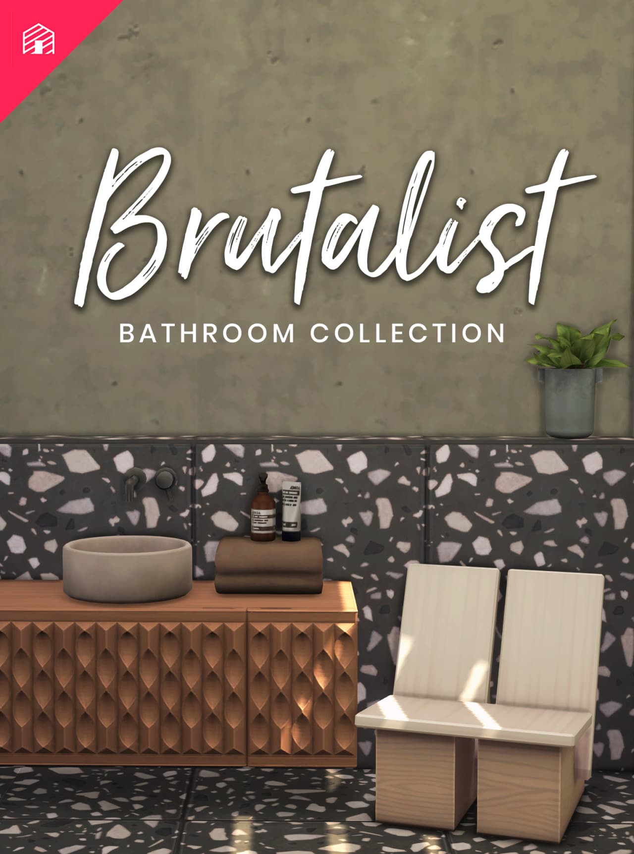 Скриншот мода Набор для ванной Brutalist Bathroom
